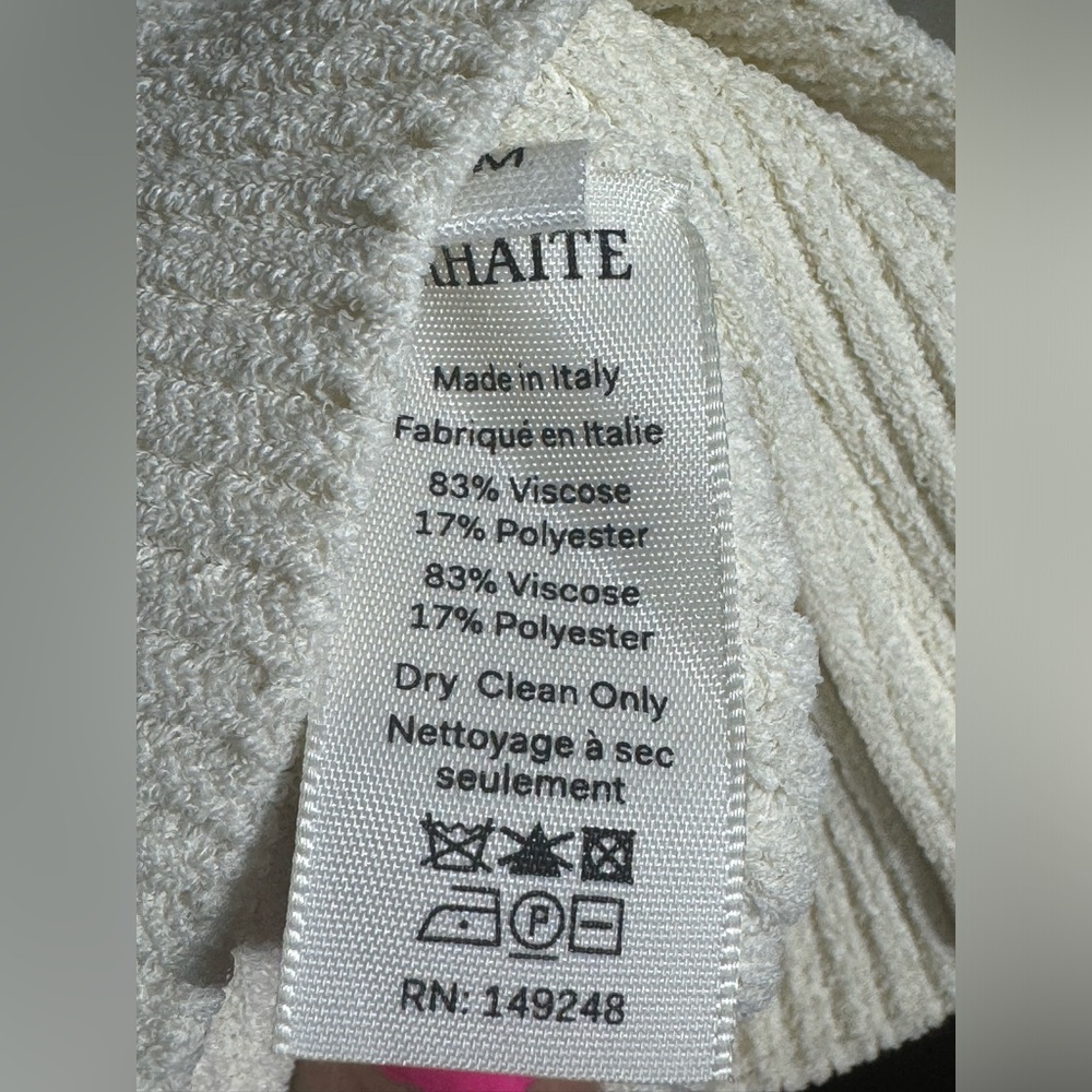 Khaite “The Kirah Rib Sweater” - Ivory | Women’s Size Medium - Picture 14 of 14